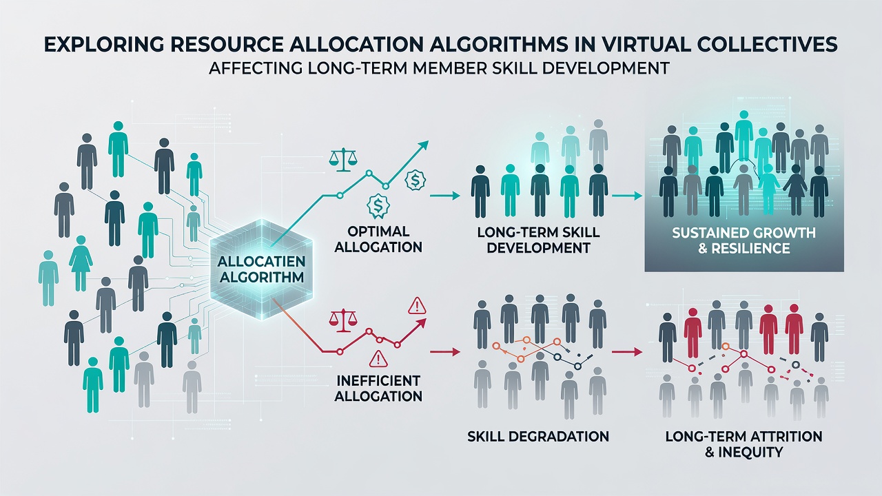 Chart comparing skill growth trajectories under different resource allocation models across a 24-month timeline